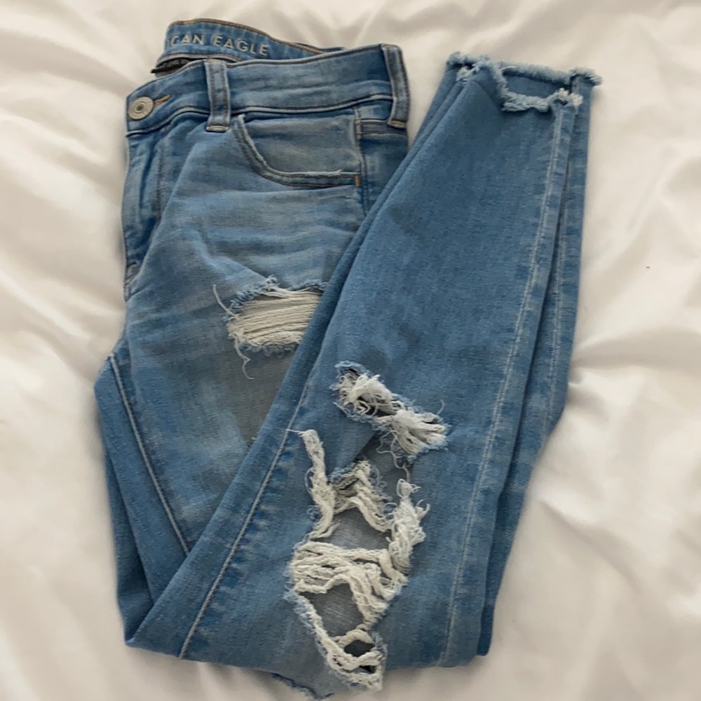 AE destroyed jeggings